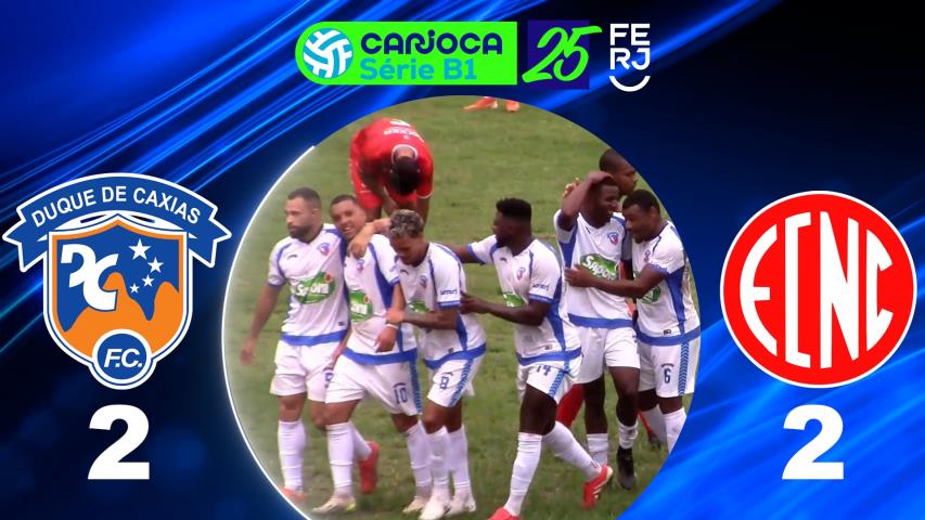 Carioca Série B1 PROF. (2025) - Taça Corcovado - 10ª Rodada - Duque de Caxias 2x2 Nova Cidade