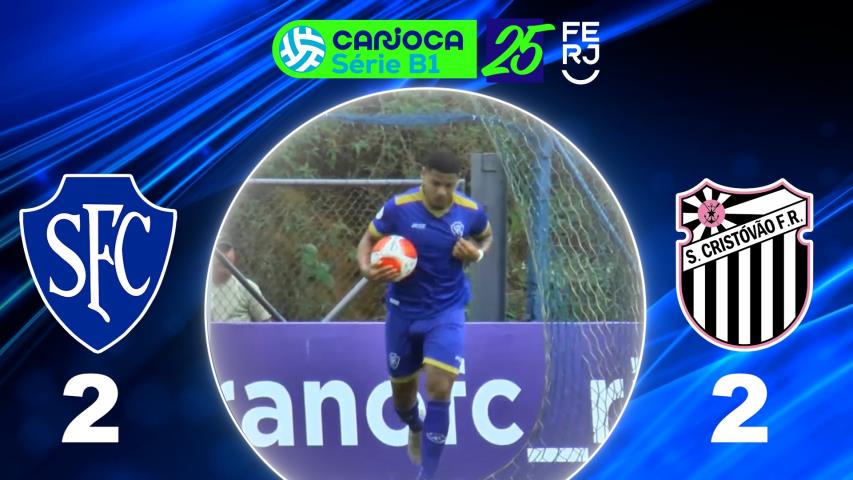 Carioca Série B1 PROF. (2025) - Taça Corcovado - 9ª Rodada - Serrano 2x2 São Cristovão