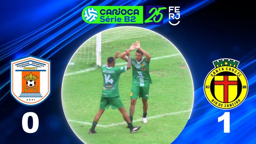 Carioca Série B2 Profissional (2025) - Taça Maracanã - 8ª Rodada - Paraty 0x1 Santa Cruz
