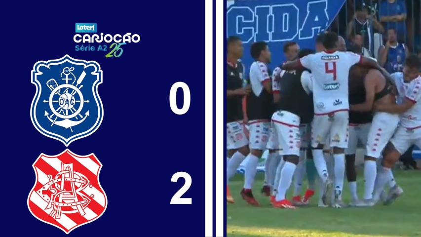Cariocão Loterj Série A2 (2025) - Taça Santos Dumont - 1ª Rodada - Olaria 0x2 Bangu