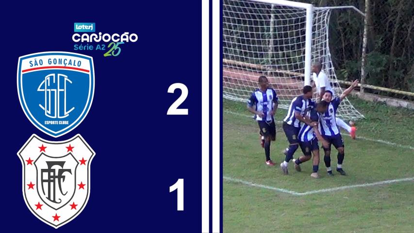 Cariocão Loterj Série A2 (2025) - Taça Santos Dumont - 1ª Rodada - São Gonçalo 2x1 Americano