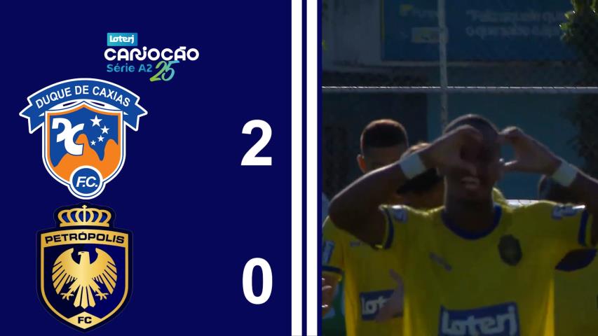 Cariocão Loterj Série A2 (2025) - Taça Santos Dumont - 1ª Rodada - Duque de Caxias 2x0 Petrópolis
