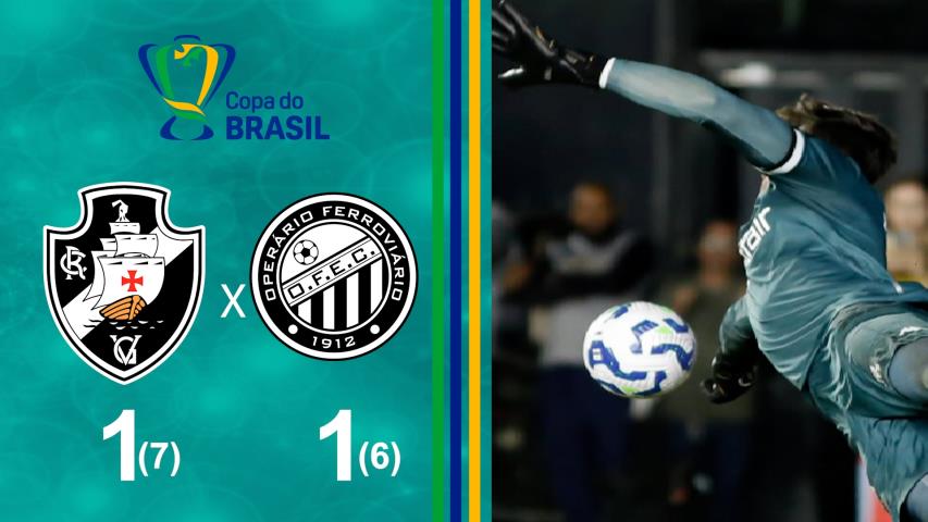 Copa do Brasil 2025 -3ª Fase - Jogo Volta - Vasco 1(7) X (6)1 Operário 