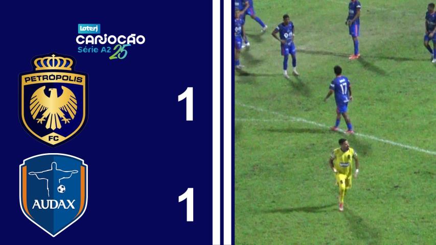 Cariocão Loterj Série A2 (2025) - Taça Santos Dumont - 3ª Rodada - Petrópolis 1x1 Audax