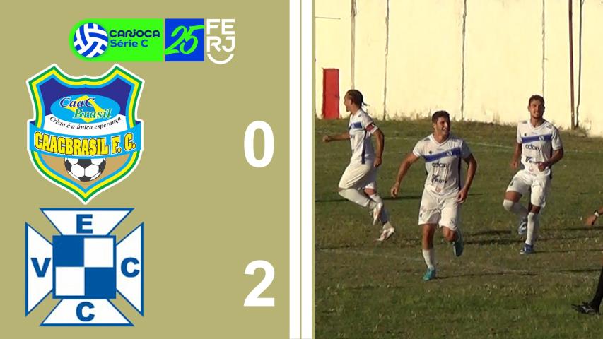 Carioca Série C Profissional (2025) - Taça Waldir Amaral - 1ª Rodada - Caacbrasil 0x2 Vera Cruz