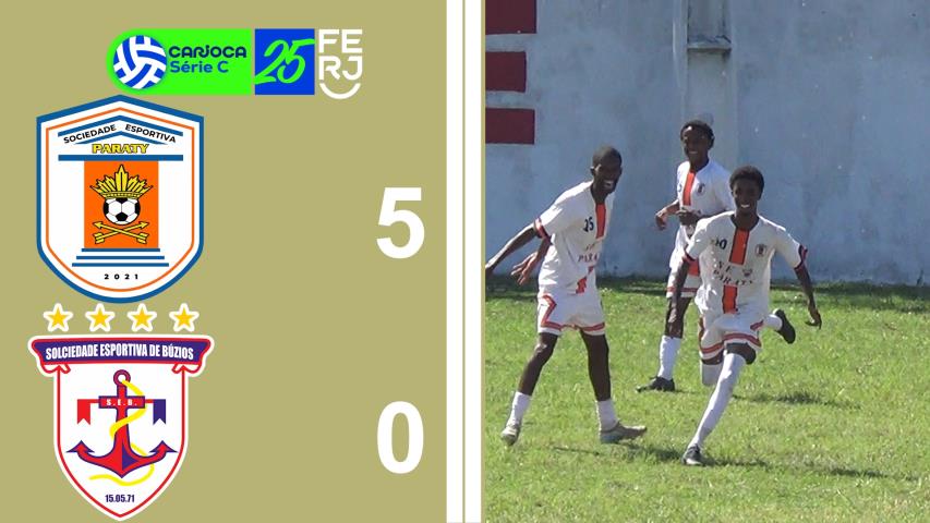 Carioca Série C Profissional (2025) - Taça Waldir Amaral - 1ª Rodada - Paraty 5x0 Búzios