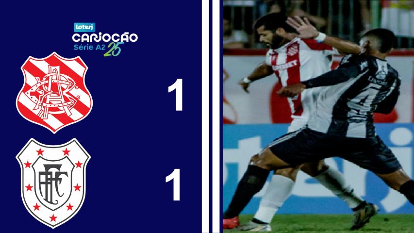 Cariocão Loterj Série A2 (2025) - Taça Santos Dumont - 7ª Rodada - Bangu 1x1americano