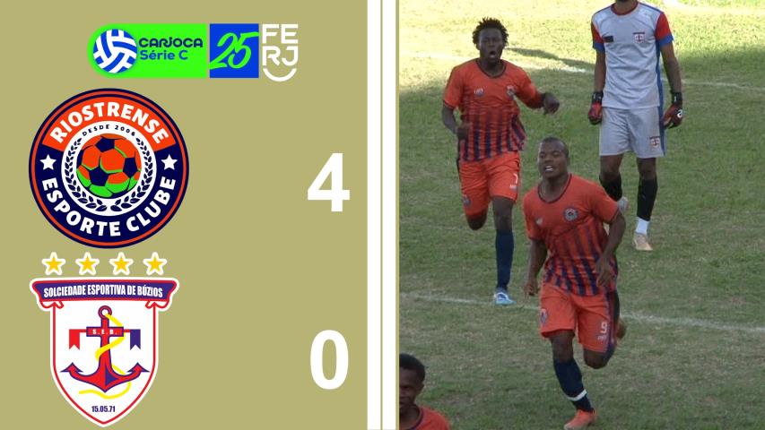 Carioca Série C Profissional (2025) - Taça Waldir Amaral - 4ª Rodada - Riostrense 4x0 Búzios