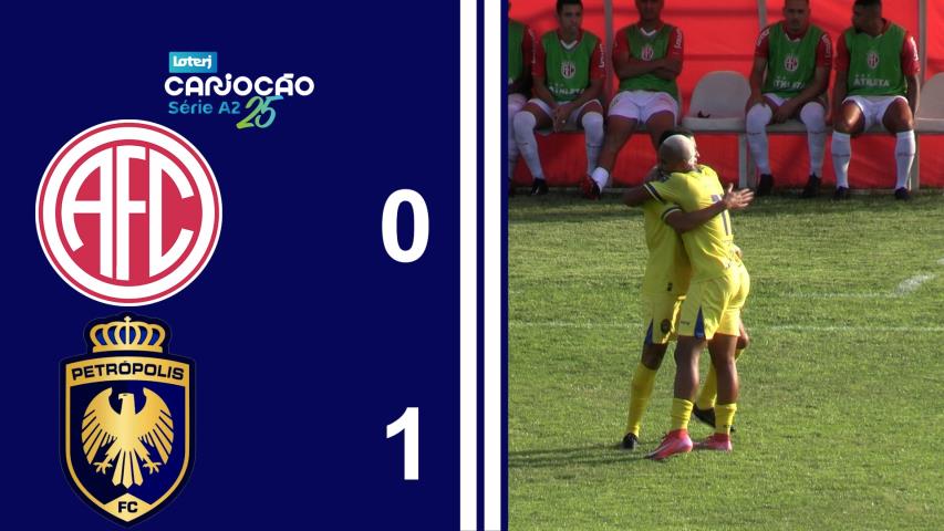 Cariocão Loterj Série A2 (2025) - Taça Santos Dumont - 4ª Rodada - America 0x1 Petrópolis