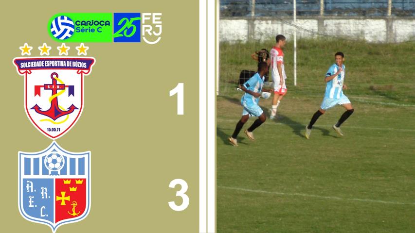 Carioca Série C Profissional (2025) - Taça Waldir Amaral - 5ª Rodada - Búzios 1x3 Angra