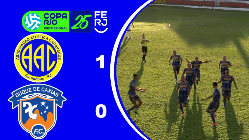 Copa Rio de Profissionais 2025 - 1ª Fase - Jogo de Ida - Carapebus 1x0 Duque de Caxias