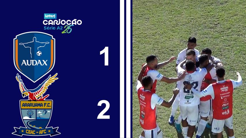 Cariocão Loterj Série A2 (2025) - Taça Santos Dumont - 9ª Rodada - Audax 1x2 Araruama
