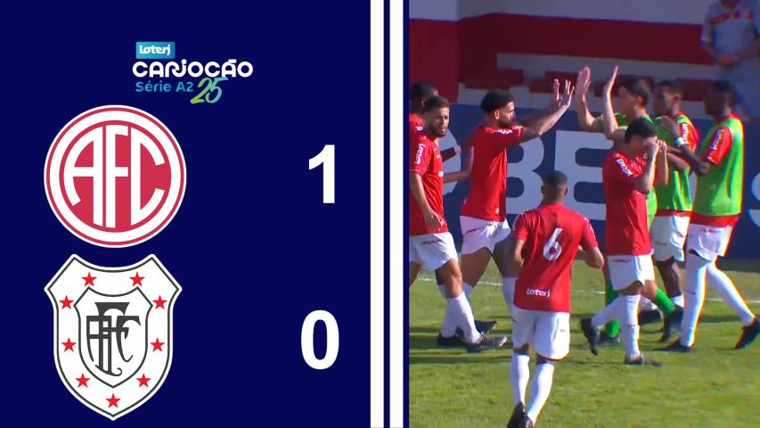 Cariocão Loterj Série A2 (2025) - Taça Santos Dumont - 11ª Rodada - America 1x0 Americano