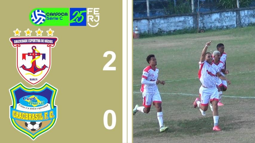 Carioca Série C Profissional (2025) - Taça Waldir Amaral - 9ª Rodada - Búzios 2x0 Caacbrasil