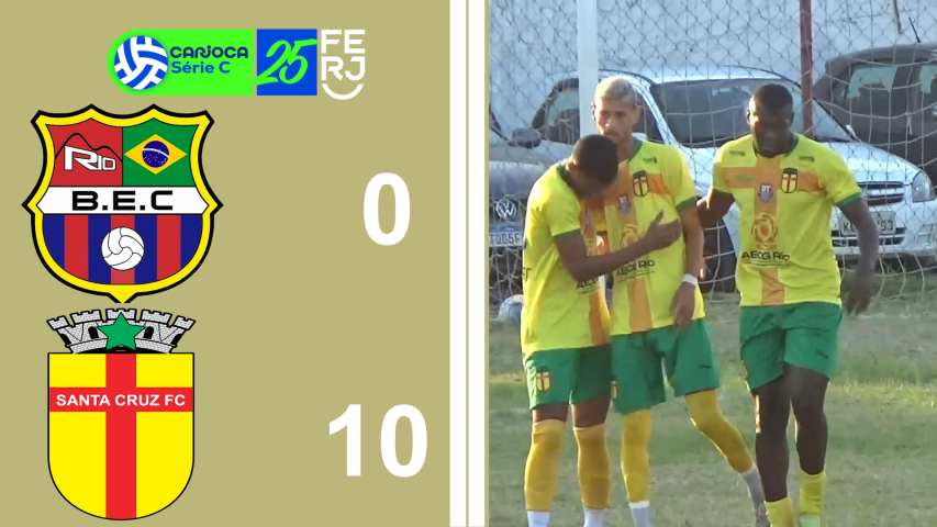 Carioca Série C Profissional (2025) - Taça Waldir Amaral - 9ª Rodada - Barcelona 0x10 Santa Cruz
