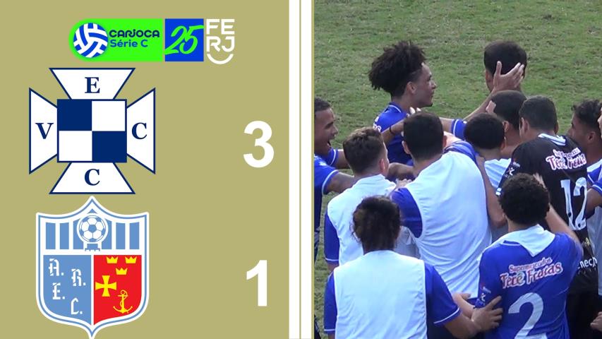 Carioca Série C Profissional (2025) -taça Waldir Amaral - 10ª ROD. - Vera Cruz 3x1 Angra