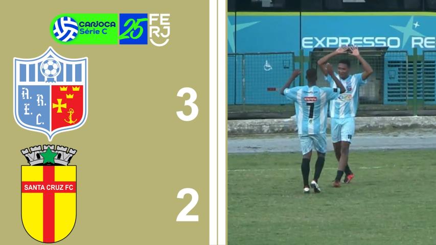 Carioca Série C Profissional (2025) -taça Waldir Amaral - 11ª ROD. - Angra 3x2 Santa Cruz