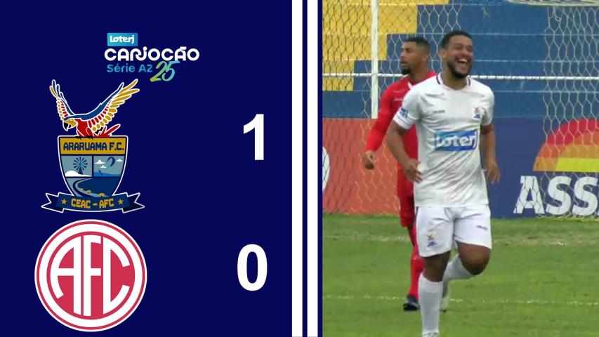 Cariocão Loterj Série A2 (2025) - Taça Santos Dumont - 10ª Rodada - Araruama 1x0 America