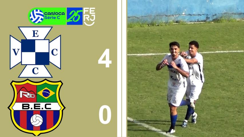 Carioca Série C Profissional (2025) - Taça Waldir Amaral - 8ª Rodada - Vera Cruz 4x0 Barcelona