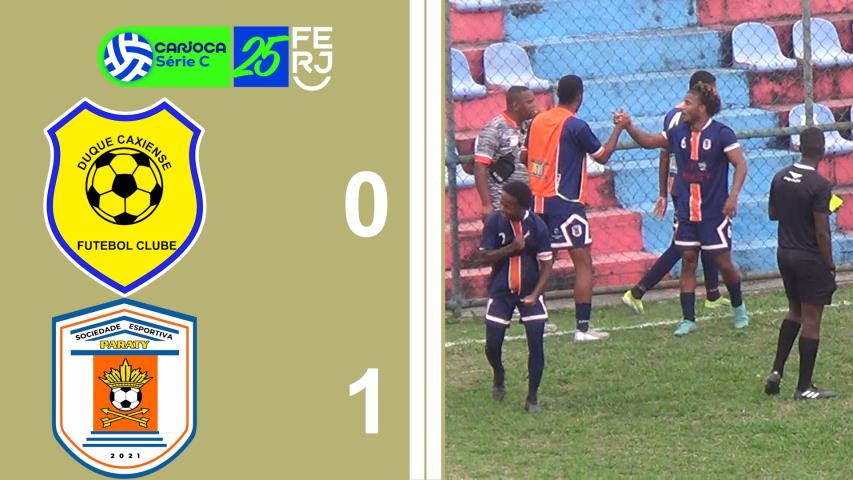 Carioca Série C Profissional (2025) -taça Waldir Amaral - 12ª ROD. - Duque Caxiense 0x1 Paraty