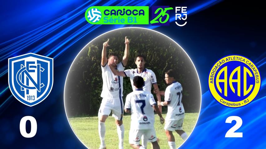 Carioca Série B1 Profissional (2025) - Taça Corcovado - 3ª Rodada - Niteroiense 0x2 Carapebus
