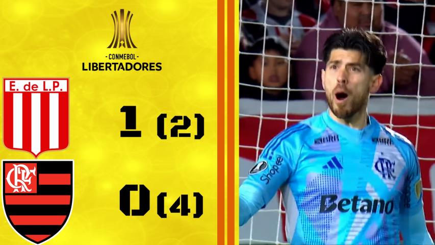 Copa Libertadores 2025 - Quartas de Final -jogo de Volta- Estudiantes de La Plata 1(2)x(4)0 Flamengo