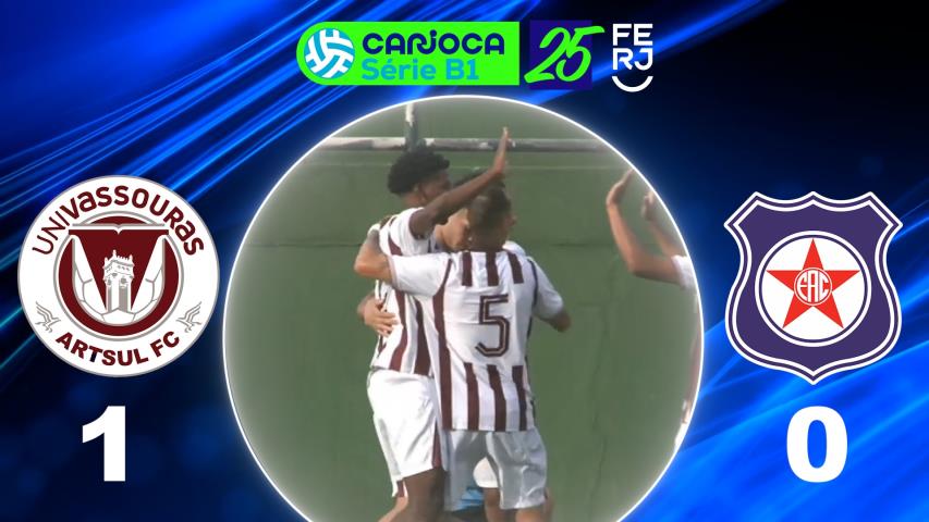 Carioca Série B1 PROF. (2025) - Taça Corcovado - 4ª Rodada - Univassouras Artsul 1x0 Friburguense