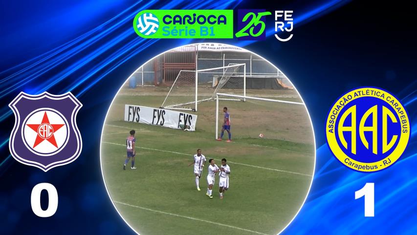 Carioca Série B1 Profissional (2025) - Taça Corcovado - 1ª Rodada - Friburguense 0x1 Carapebus