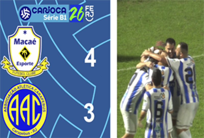CARIOCA SÉRIE B1- TAÇA CORCOVADO - 5ª RODADA - MACAÉ 4X3 CARAPEBUS