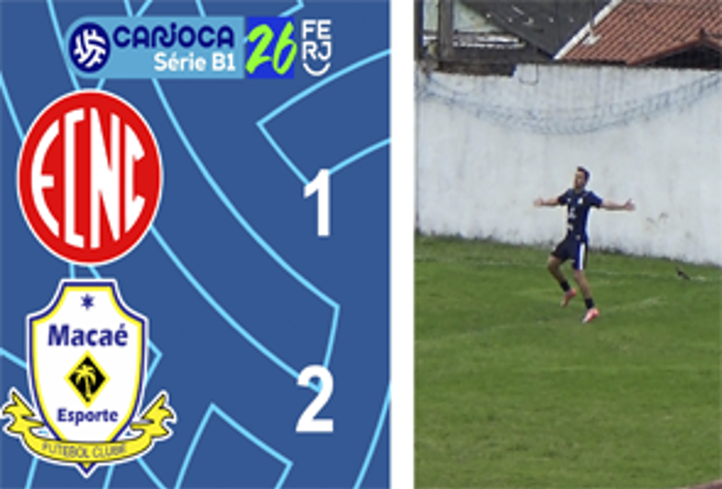CARIOCA SÉRIE B1- TAÇA CORCOVADO - 8ª RODADA - NOVA CIDADE 1X2 MACAÉ