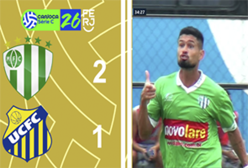 CARIOCA SÉRIE C 2026 - TAÇA WALDIR AMARAL - 3ª RODADA - MAGEENSE 2X1 UNIÃO CENTRAL