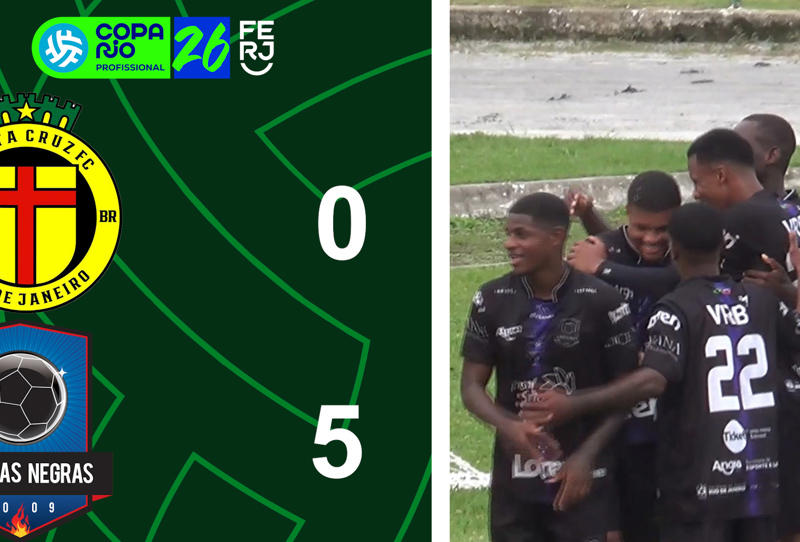 COPA RIO PROFISSIONAL - 1ª FASE - JOGO DE IDA - SANTA CRUZ 0X5 PÉROLAS NEGRAS