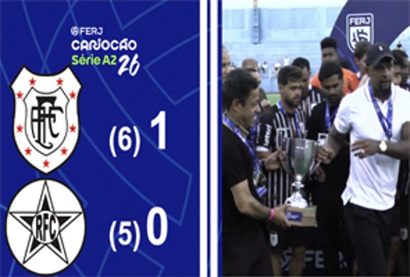 Americano conquista o título da Série A2 e o acesso ao Cariocão