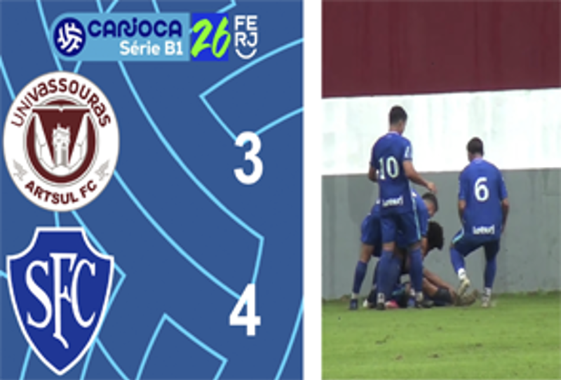 CARIOCA SÉRIE B1- TAÇA CORCOVADO - 5ª RODADA - UNIVASSOURAS ARTSUL 3X4 SERRANO