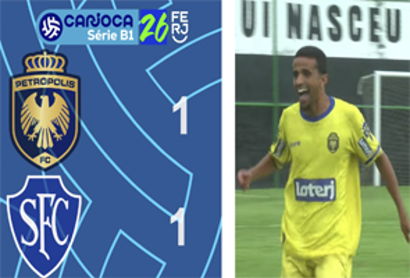 CARIOCA SÉRIE B1- TAÇA CORCOVADO - 8ª RODADA -  PETRÓPOLIS 1X1 SERRANO