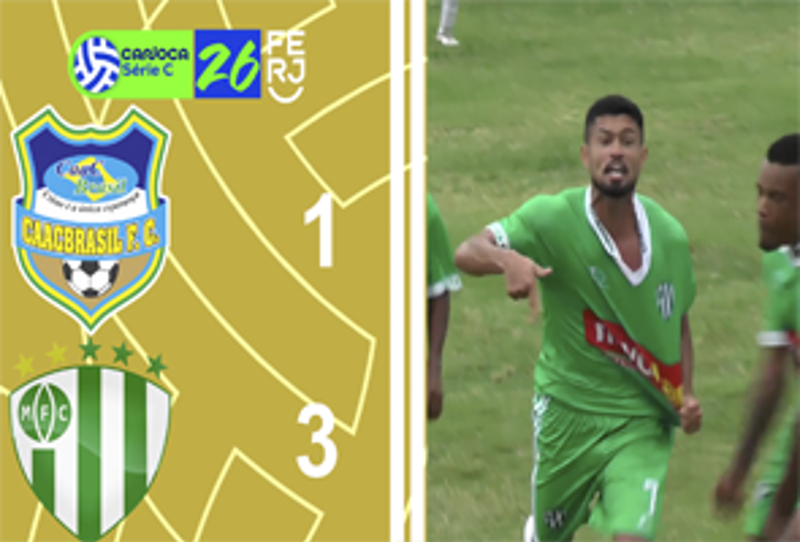 CARIOCA SÉRIE C - TAÇA WALDIR AMARAL - 2ª RODADA - CAACBRASIL 1X3 MAGEENSE