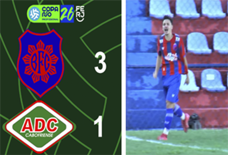 COPA RIO PROFISSIONAL - 1ª FASE - JOGO DE IDA - BONSUCESSO 3X1 CABOFRIENSE