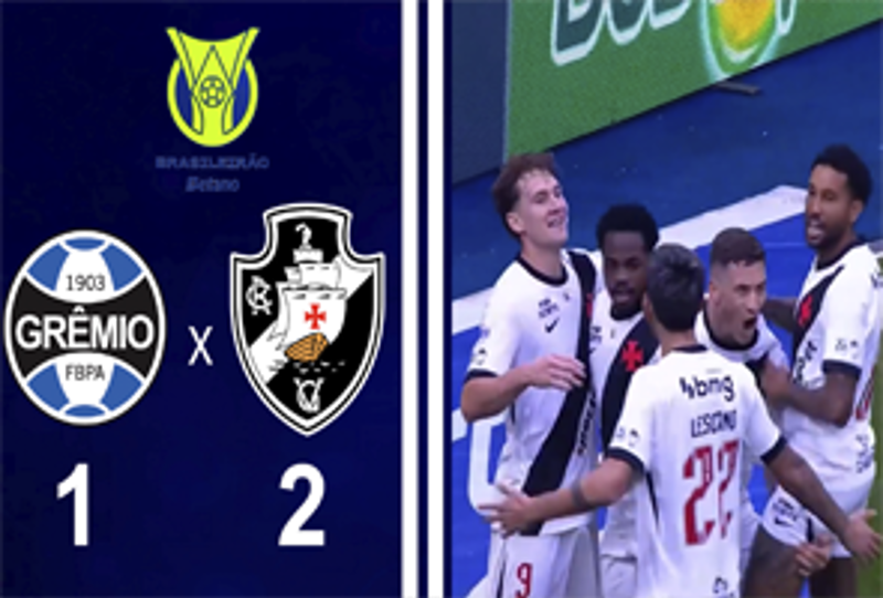 BRASILEIRO SÉRIE A 2026 - 27ª RODADA - GRÊMIO 1X2 VASCO