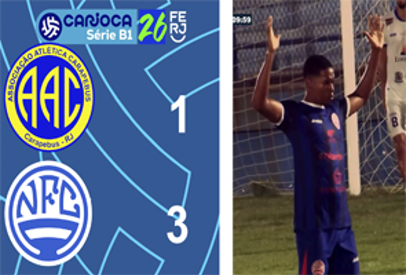 CARIOCA SÉRIE B1- TAÇA CORCOVADO - 6ª RODADA - CARAPEBUS 1X3 NITEROIENSE