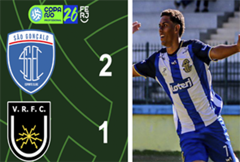 COPA RIO PROFISSIONAL - 2ª FASE - JOGO DE IDA - SÃO GONÇALO 2X1 VOLTA REDONDA