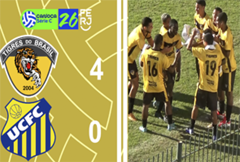 CARIOCA SÉRIE C 2026 - TAÇA WALDIR AMARAL - 7ª RODADA - TIGRES 4X0 UNIÃO CENTRAL