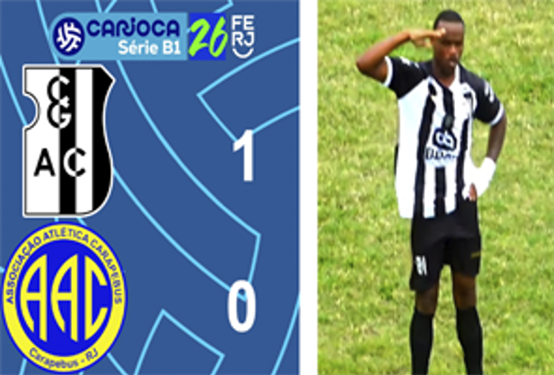 CARIOCA SÉRIE B1- TAÇA CORCOVADO - 1ª RODADA - CAMPO GRANDE 1X0 CARAPEBUS