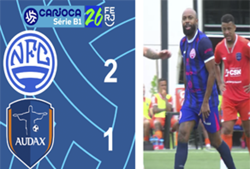 CARIOCA SÉRIE B1- TAÇA CORCOVADO - 8ª RODADA - NITEROIENSE 2X1 AUDAX