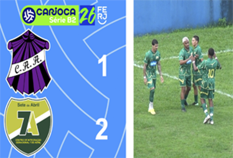 CARIOCA SÉRIE B2- TAÇA MARACANÃ - 5ª RODADA - CAMPOS 1X2 7 DE ABRIL