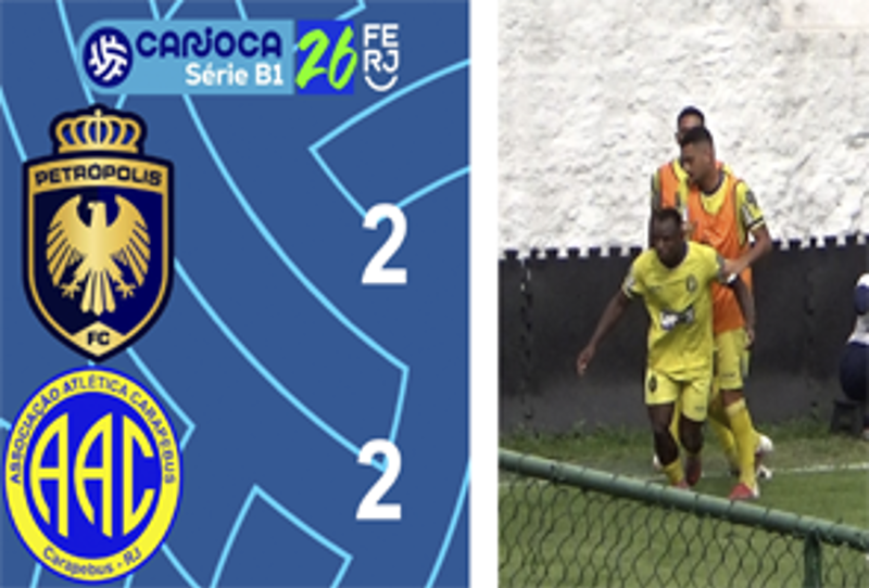 CARIOCA SÉRIE B1- TAÇA CORCOVADO - 9ª RODADA - PETRÓPOLIS 2X2 CARAPEBUS