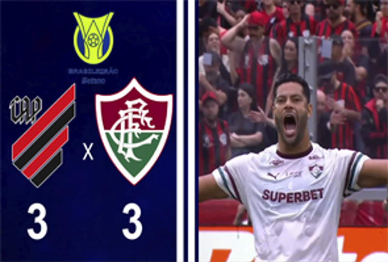 BRASILEIRO SÉRIE A 2026 - 25ª RODADA - ATHLETICO PR 3X3 FLUMINENSE