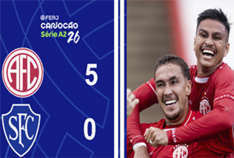 CARIOCA SÉRIE A2 - TAÇA SANTOS DUMOUNT - 11ª RODADA - AMERICA 5X0 SERRANO