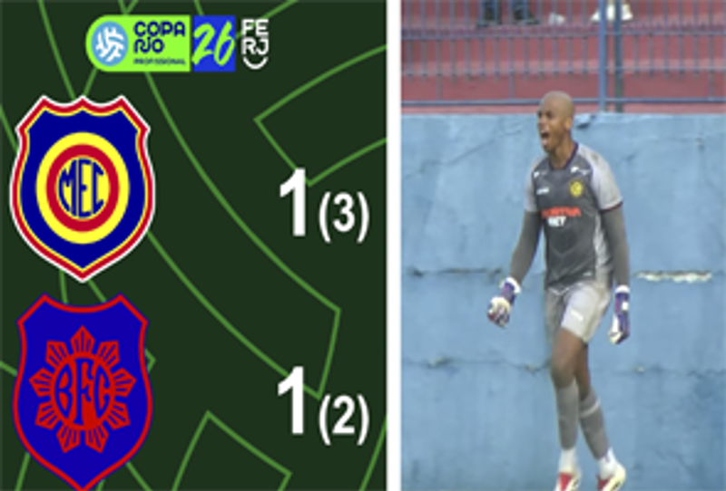 COPA RIO PROFISSIONAL - 2ª FASE - JOGO DE VOLTA - MADUREIRA 1(3)X(2) 1 BONSUCESSO