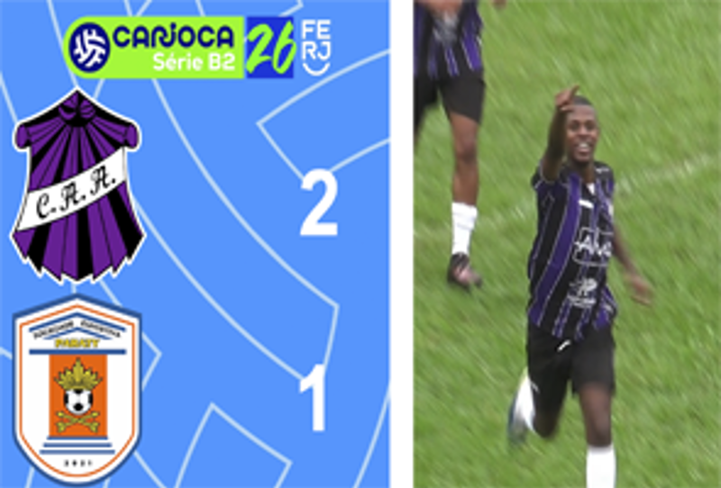 CARIOCA SÉRIE B2- TAÇA MARACANÃ - 2ª RODADA - CAMPOS 2X1 PARATY
