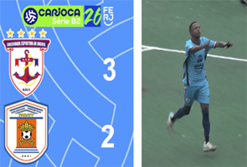 CARIOCA SÉRIE B2- TAÇA MARACANÃ - 6ª RODADA - BÚZIOS 3X2 PARATY